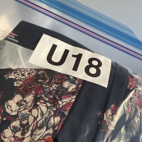 Angie Size S Navy Blue Floral Print Open Front Kimono - Picture 6 of 6